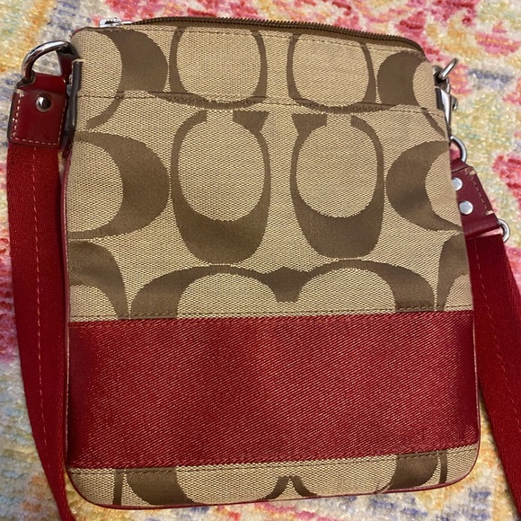 Coach Crossbody Bag with Red Details - Picture 3 of 4